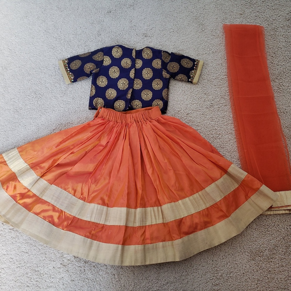 Mebaz 1-2 years Designer Indian lehanga - Picture 5 of 8